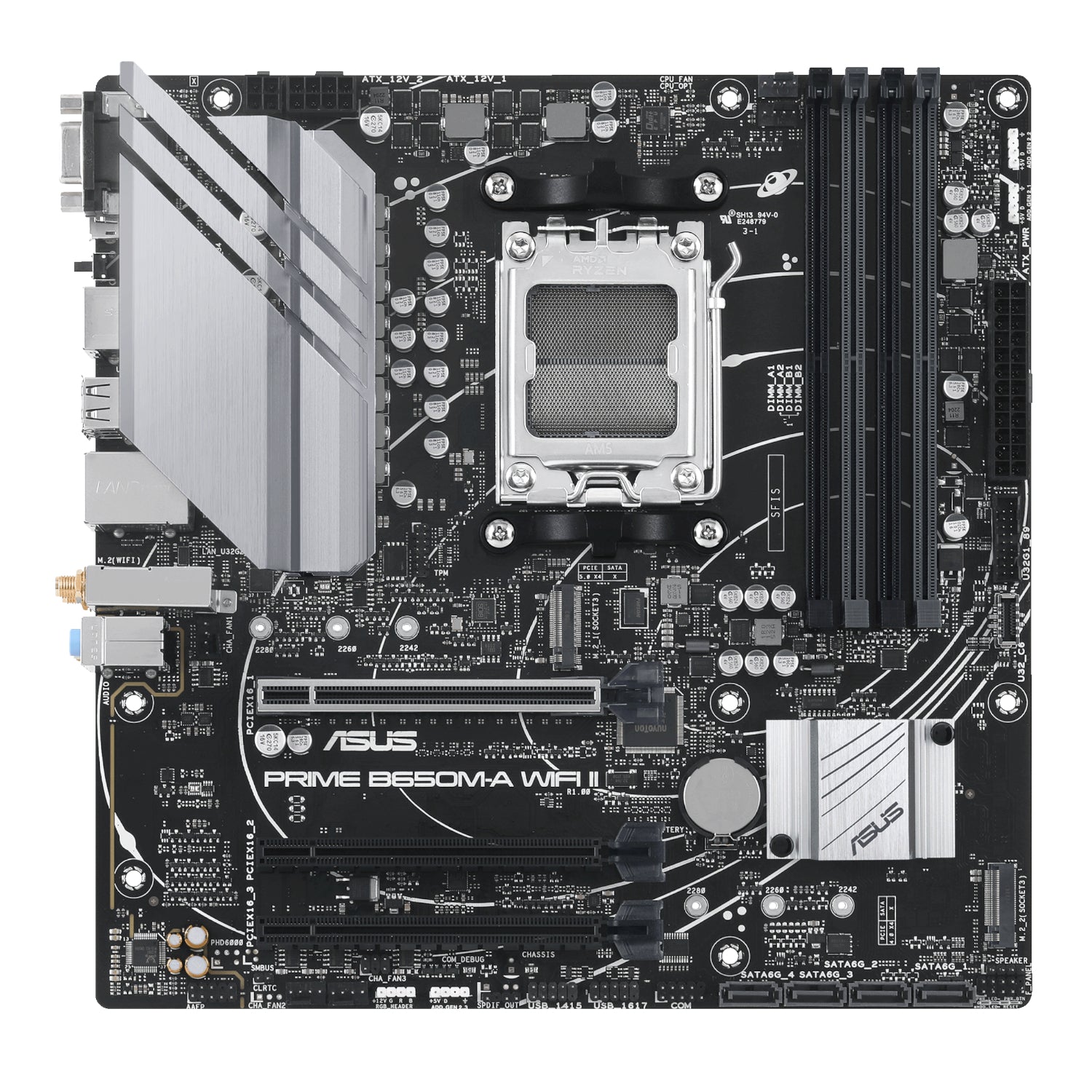 Asus Prime B650M-A WIFI II M-ATX Gaming Motherboard image 2