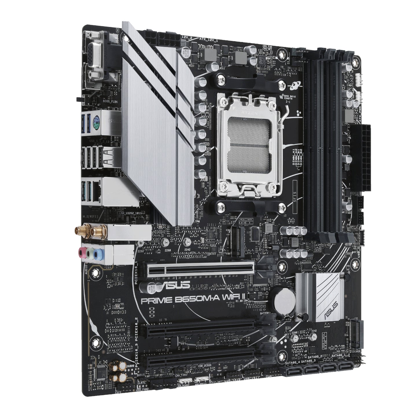 Asus Prime B650M-A WIFI II M-ATX Gaming Motherboard image 3