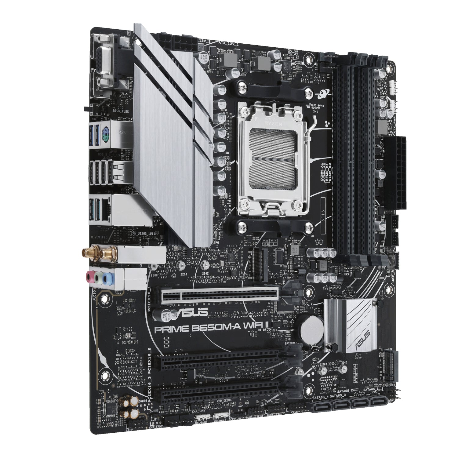 Asus Prime B650M-A WIFI II M-ATX Gaming Motherboard image 3