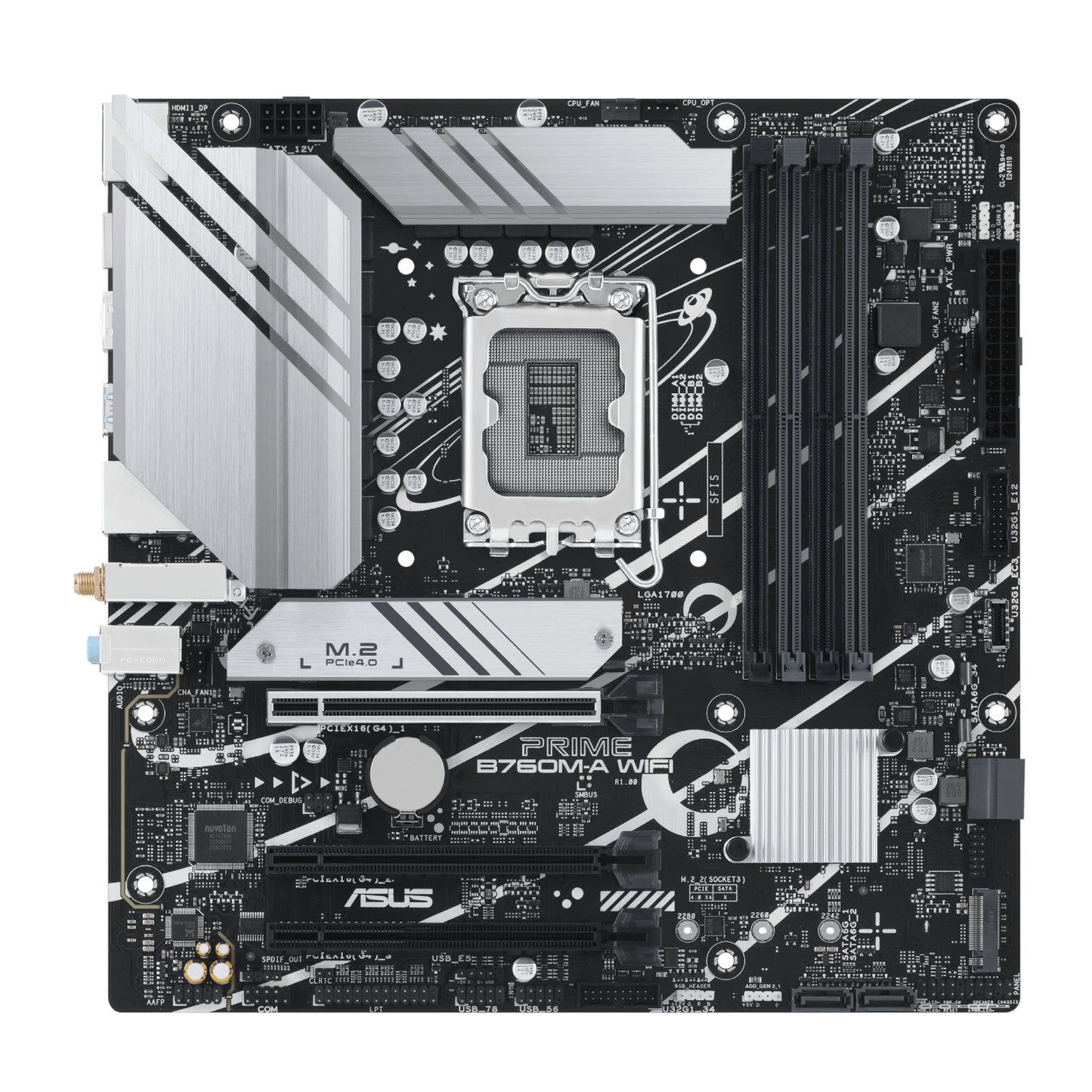 Asus Prime B760M-A WIFI INTEL LGA1700 M-ATX Motherboard image 2