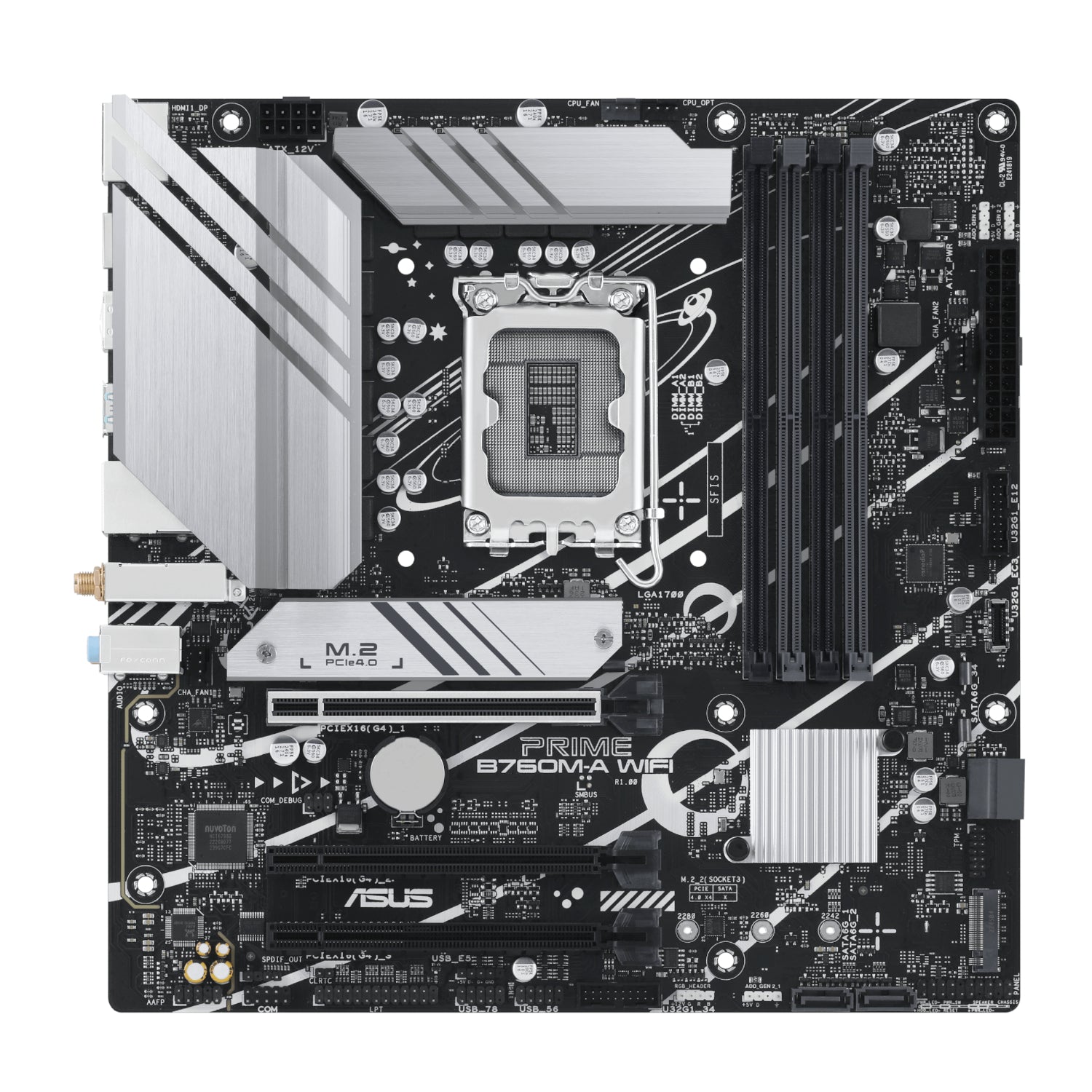 Asus Prime B760M-A WIFI INTEL LGA1700 M-ATX Motherboard image 2