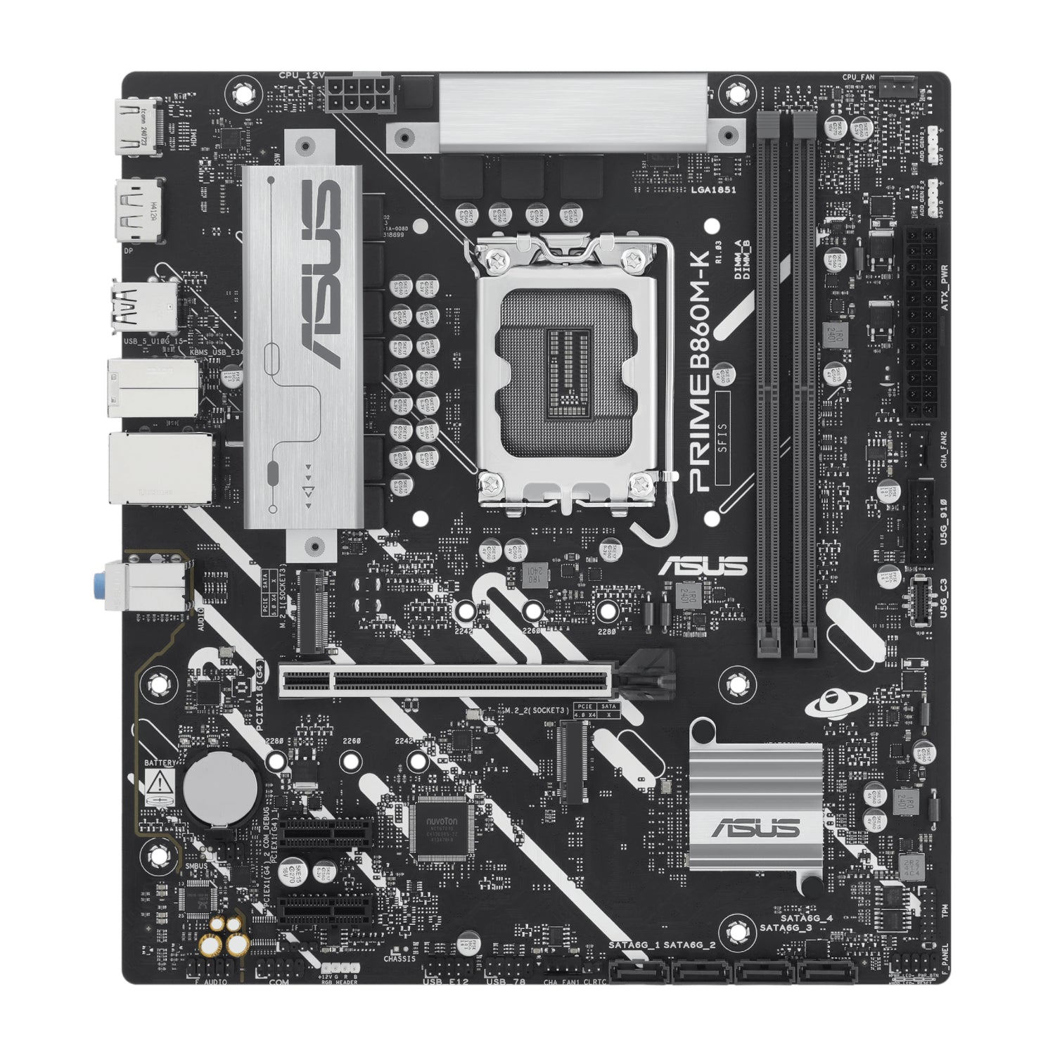 Asus INTEL LGA1851 M-ATX Motherboard image 2