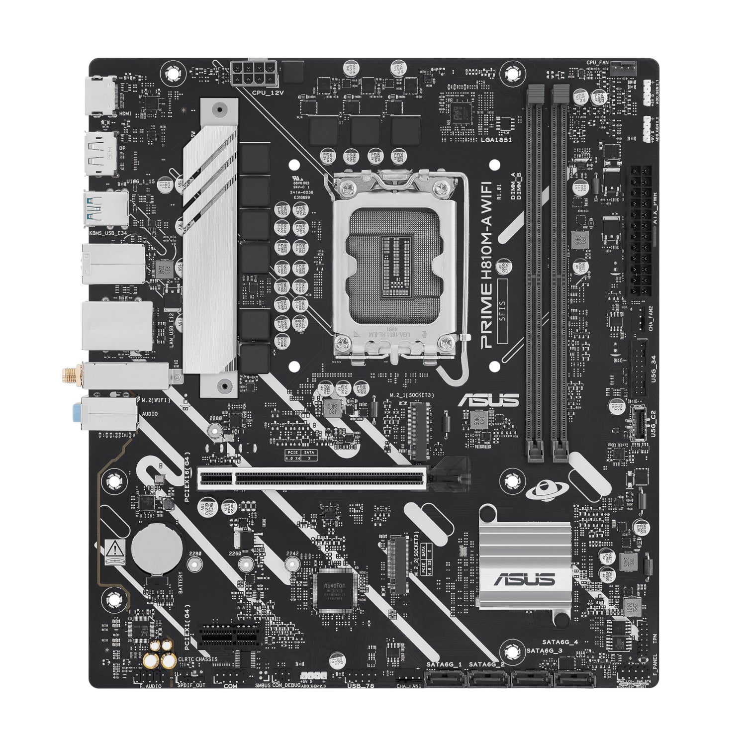 Asus Prime H810M-A WIFI LGA1851 Micro ATX Motherboard image 2