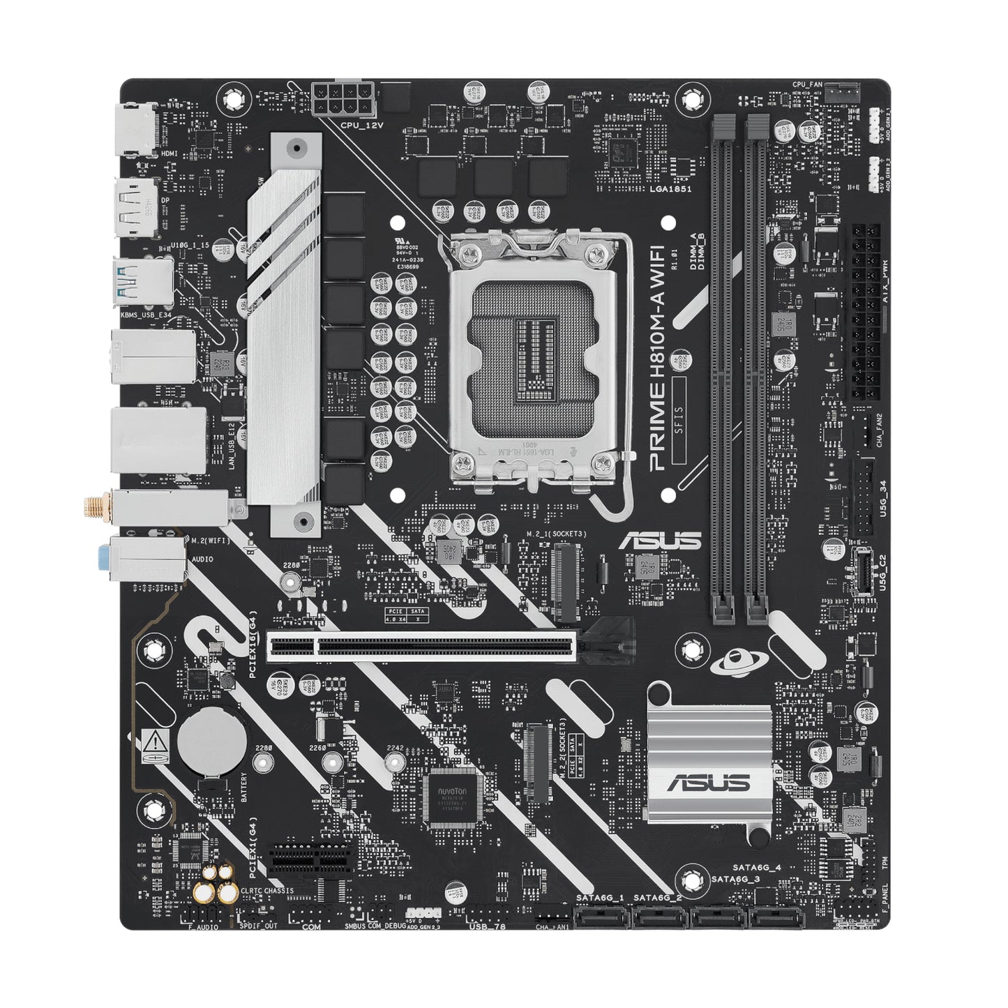 Asus Prime H810M-A WIFI LGA1851 Micro ATX Motherboard image 2