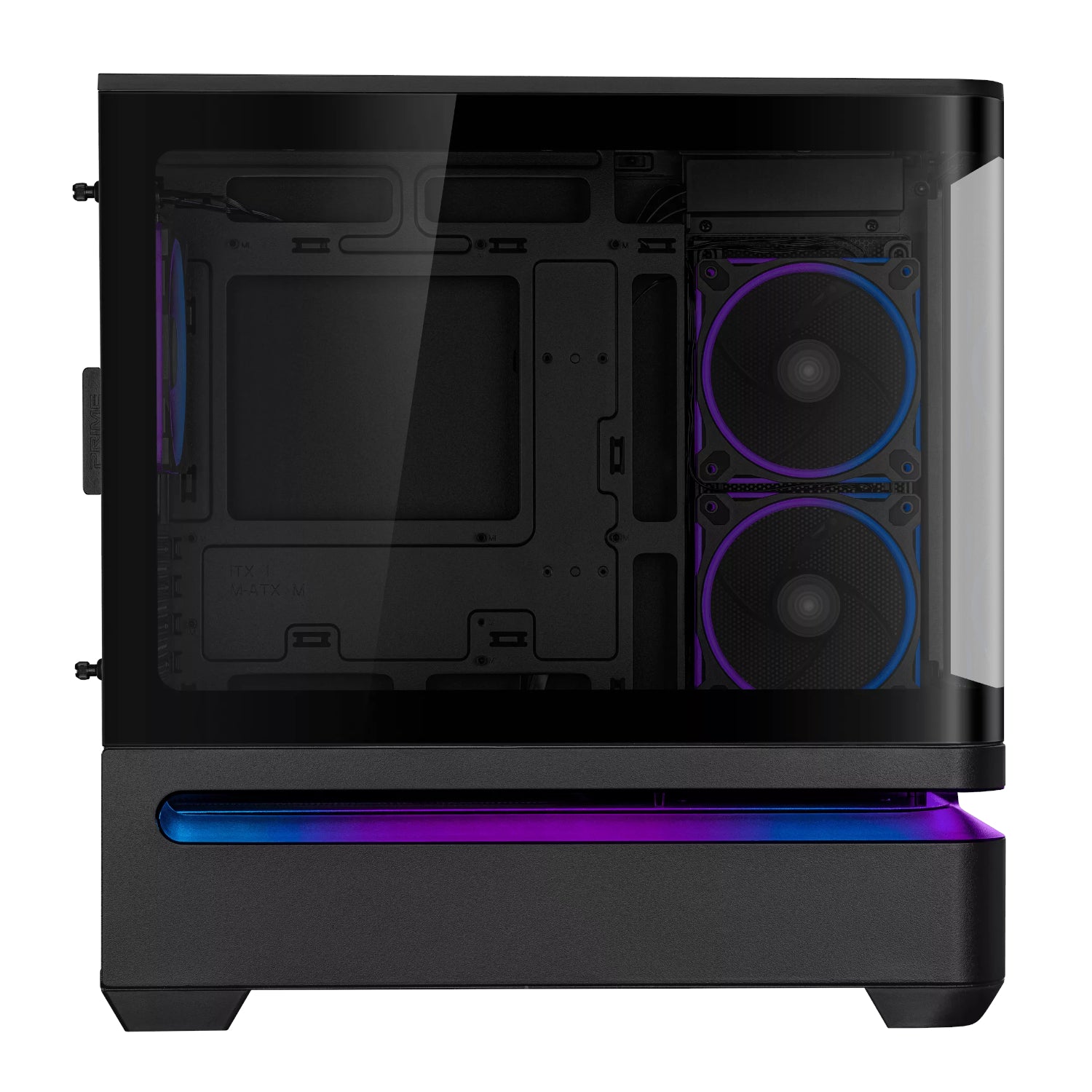 Asus Prime AP202 ARGB Curved Tempered Glass Micro-Atx Chassis – Black image 5