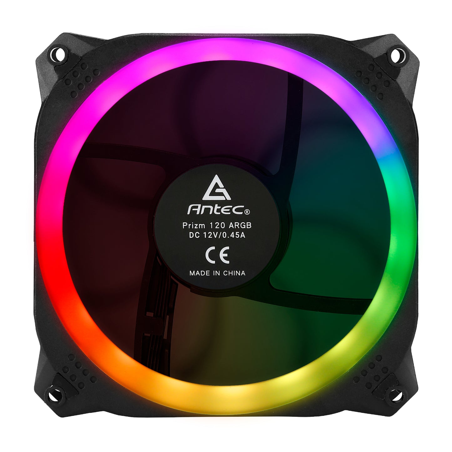 Antec Prizm 120 ARGB Case Fan 5 Pack + Controller Black image 4
