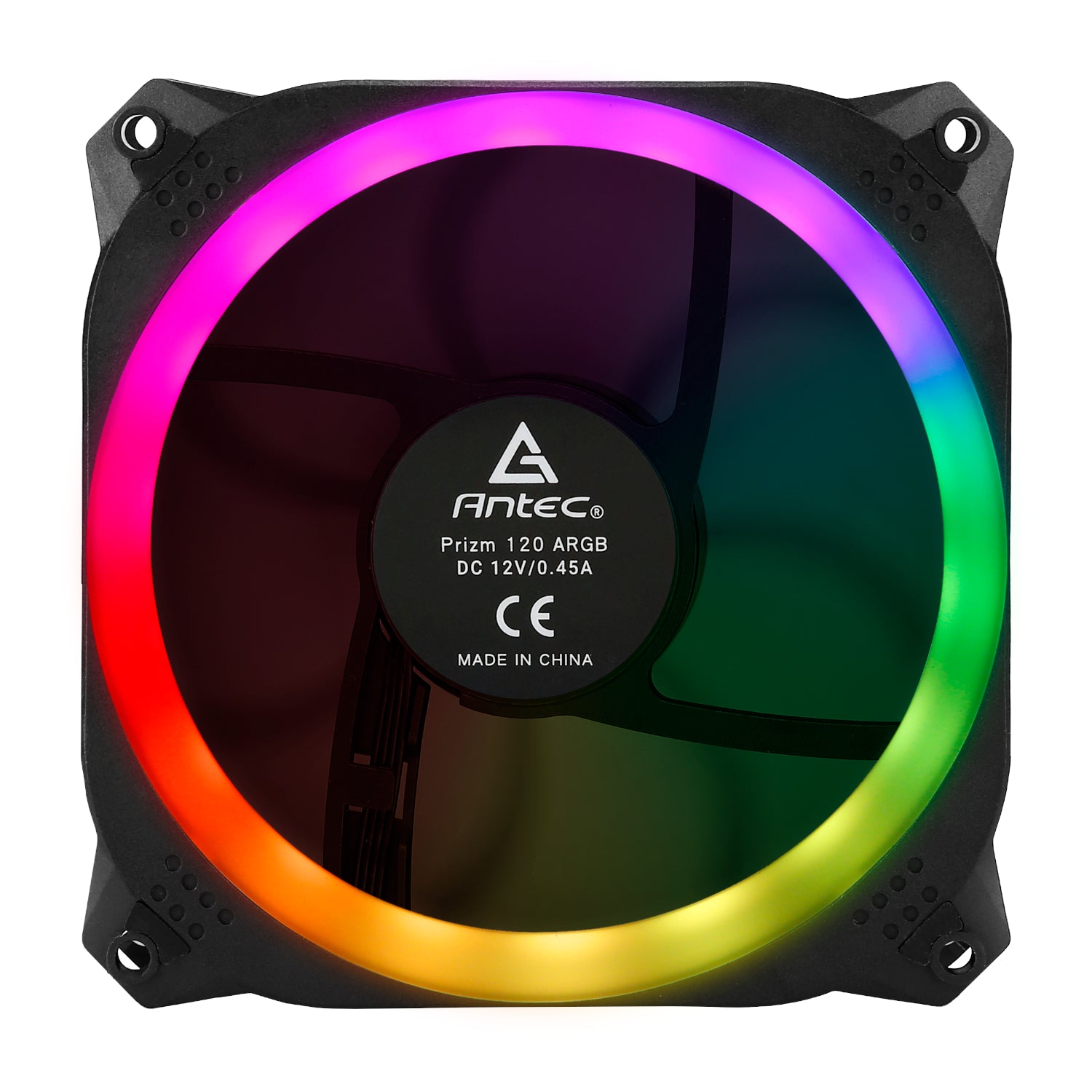 Antec Prizm 120 ARGB Case Fan 5 Pack + Controller Black image 4