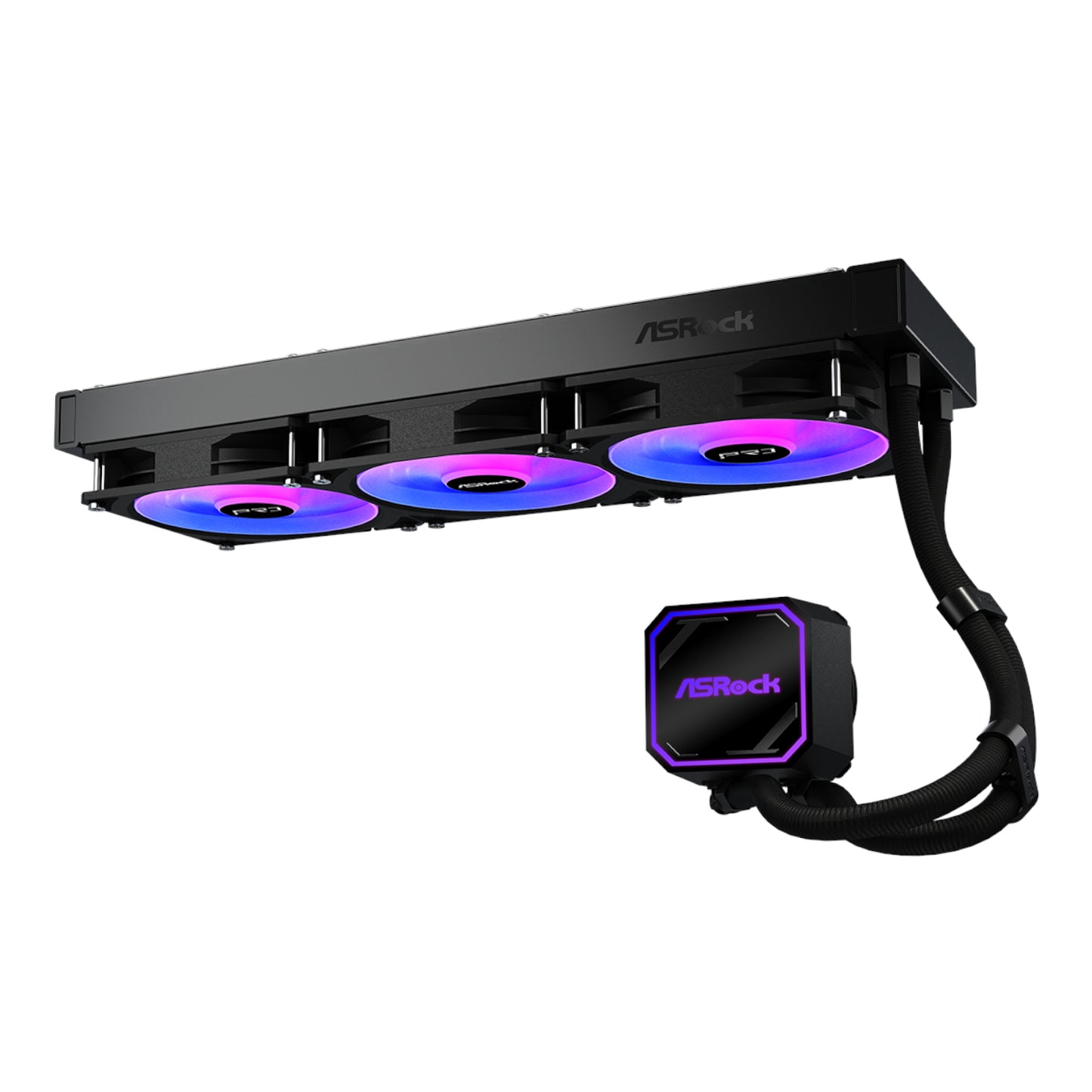 Asrock Pro 360 ARGB All-In-One Liquid CPU Cooler Black image 3