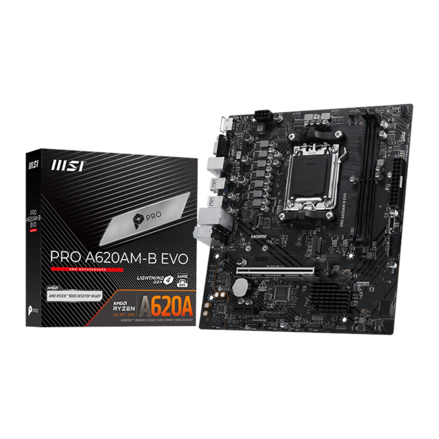 Msi Pro A620AM-B Evo AM5 M-ATX Motherboard