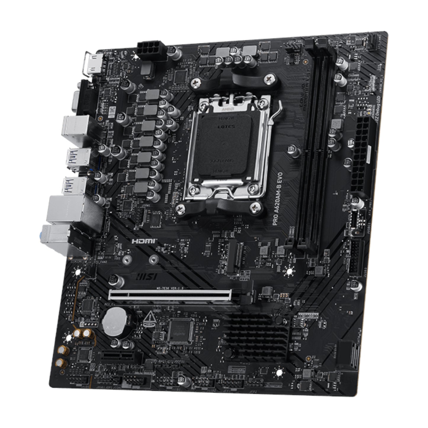 Msi Pro A620AM-B Evo AM5 M-ATX Motherboard image 4