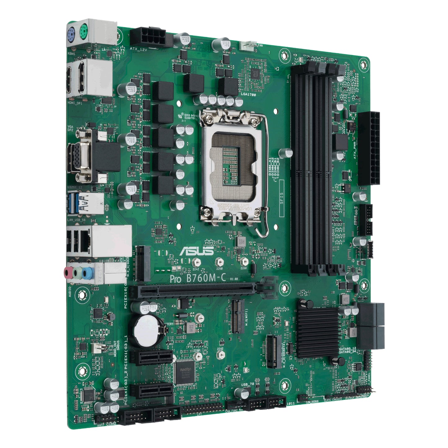 Asus Pro B760M C Csm Lga 1700 M-ATX Motherboard image 3