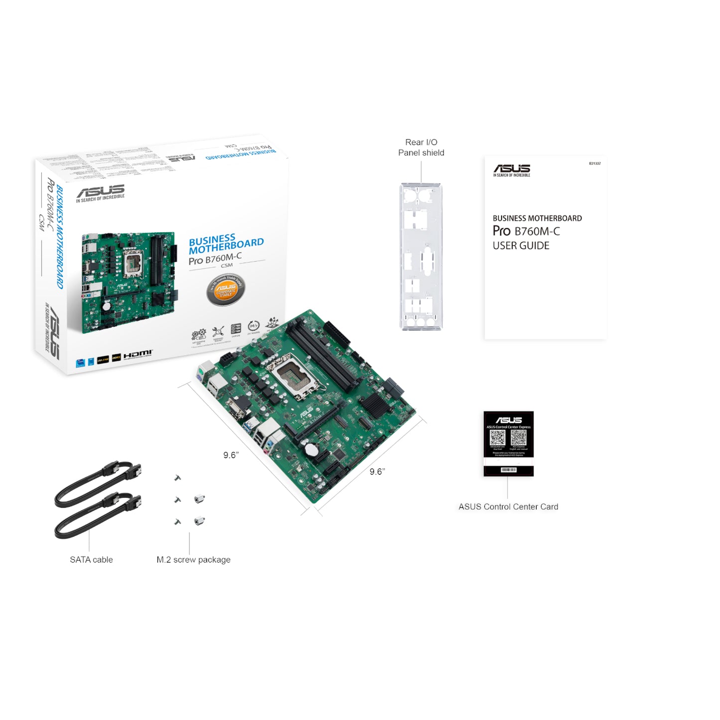 Asus Pro B760M C Csm Lga 1700 M-ATX Motherboard image 5