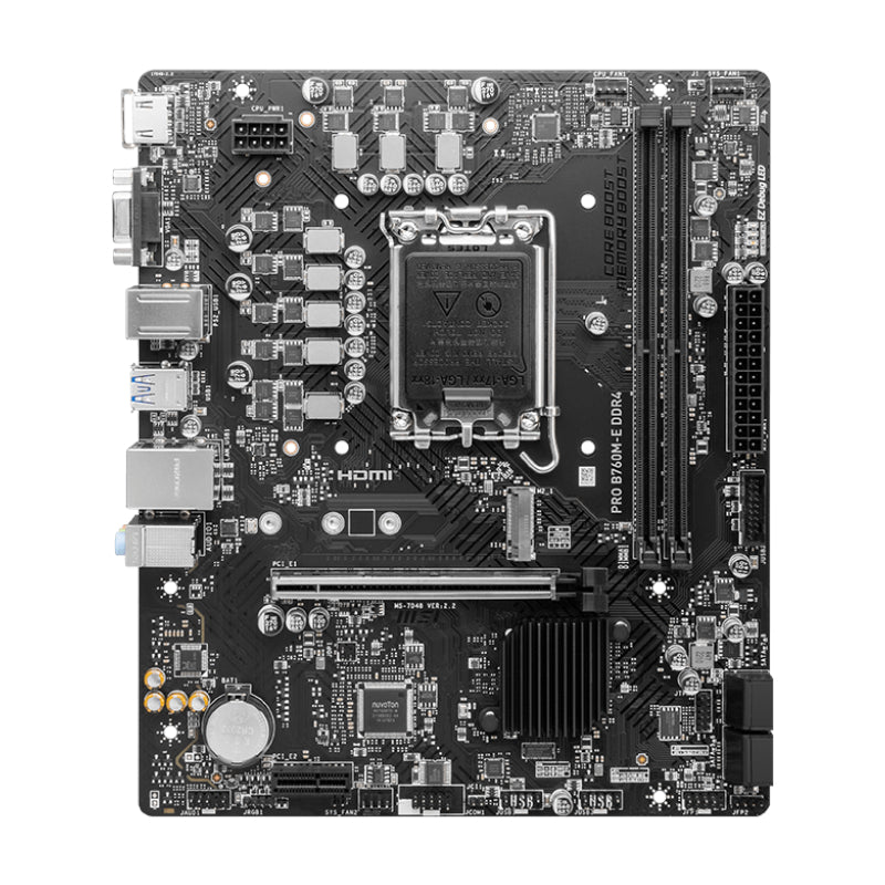 Msi Pro B760M-E DDR4 INTEL LGA1700 MATX Motherboard image 2