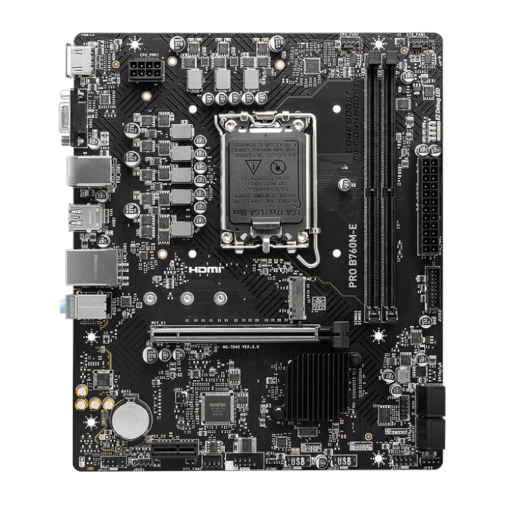 Msi B760M-E Pro DDR5 LGA1700 M-ATX Motherboard image 2