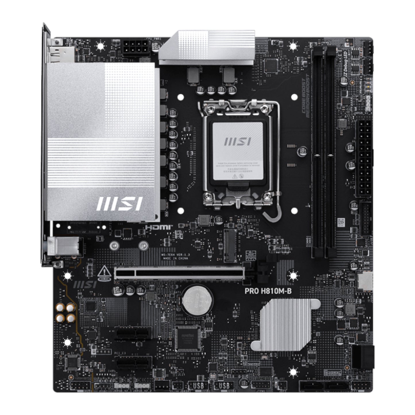 Msi H810M-B Pro LGA1851 M-ATX DDR5 Motherboard image 2