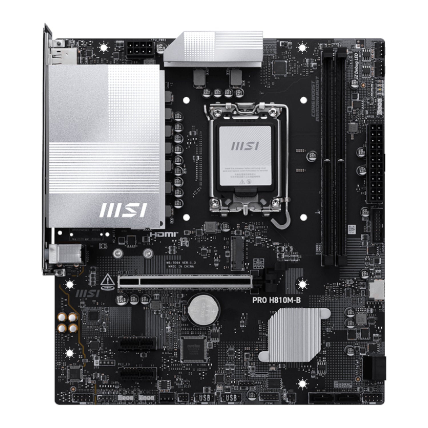 Msi H810M-B Pro LGA1851 M-ATX DDR5 Motherboard image 2