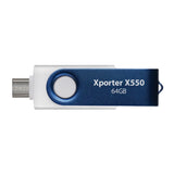 Patriot Xporter X550 64GB USB3.2 Swing Type A To Type-C Flash Drive image 2