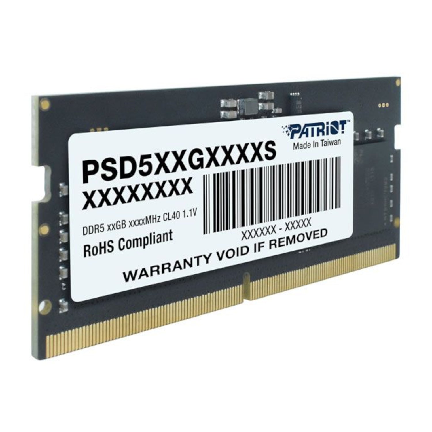 Patriot Signature Line DDR5 16GB 4800MHZ Single Rank SODIMM Notebook Memory image 4