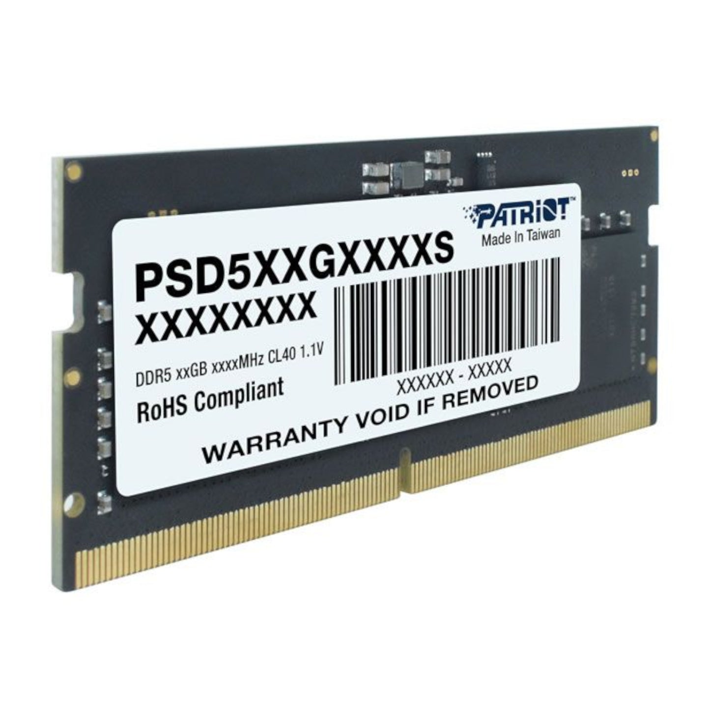 Patriot Signature Line DDR5 8GB 4800MHZ Single Rank SODIMM Notebook Memory image 4