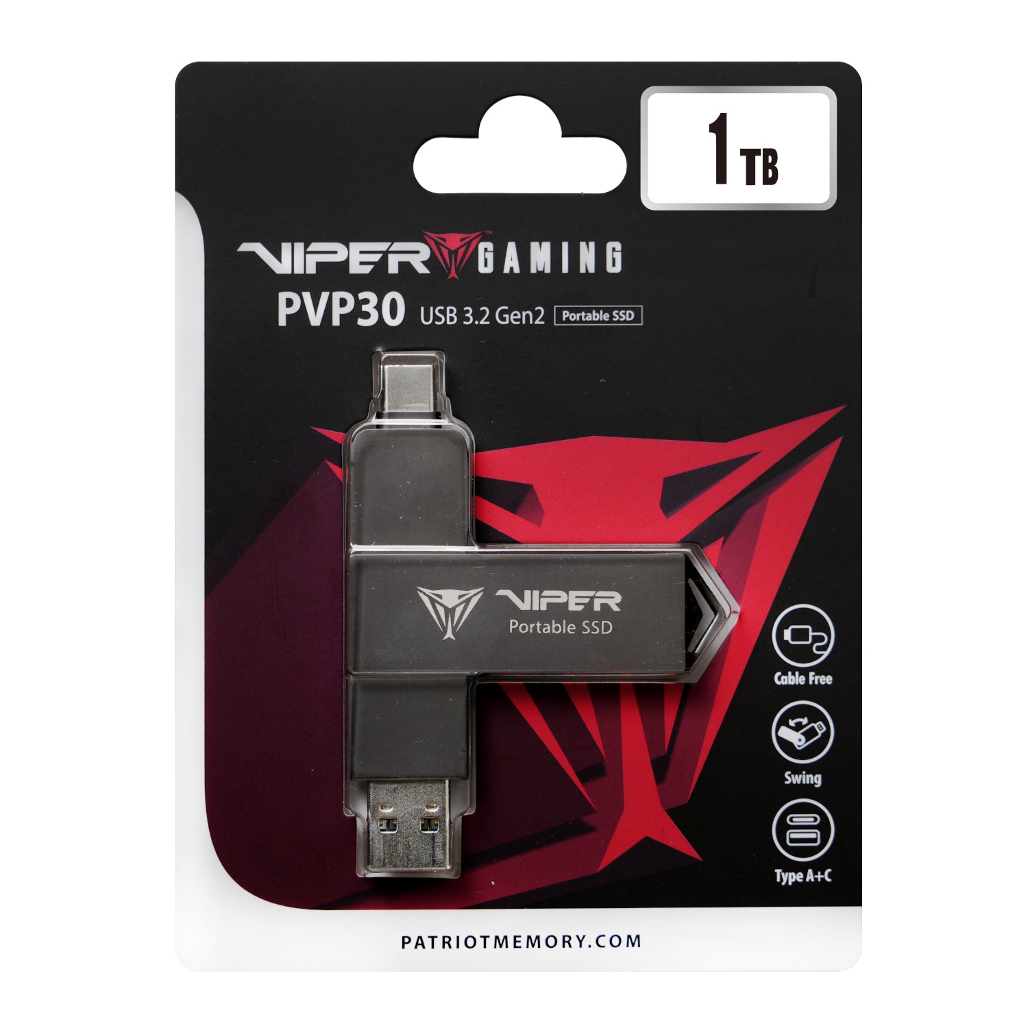 Patriot PVP30 1TB Duo Compact External Portable SSD image 5