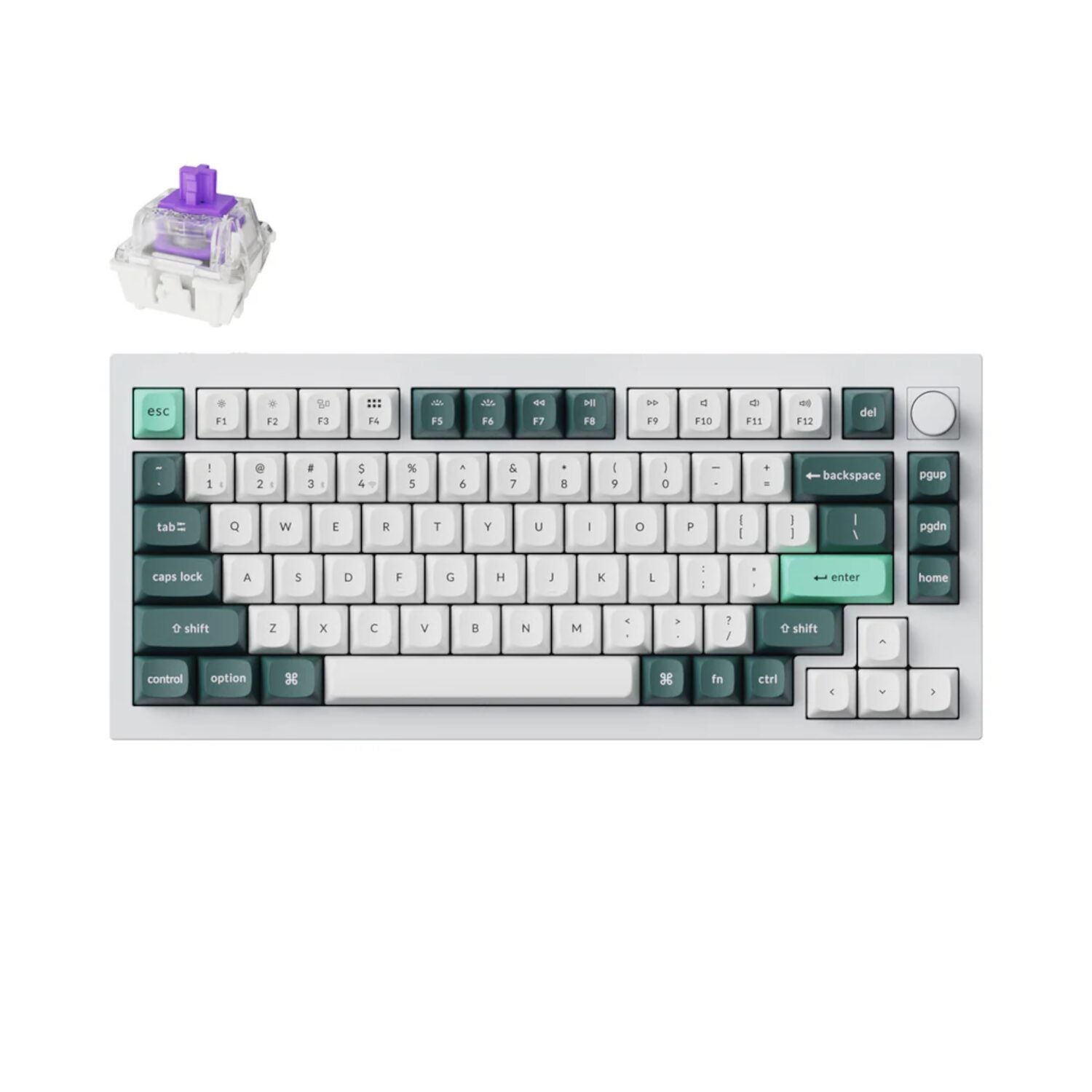 Keychron Qmk Wireless Custom Keyboard White