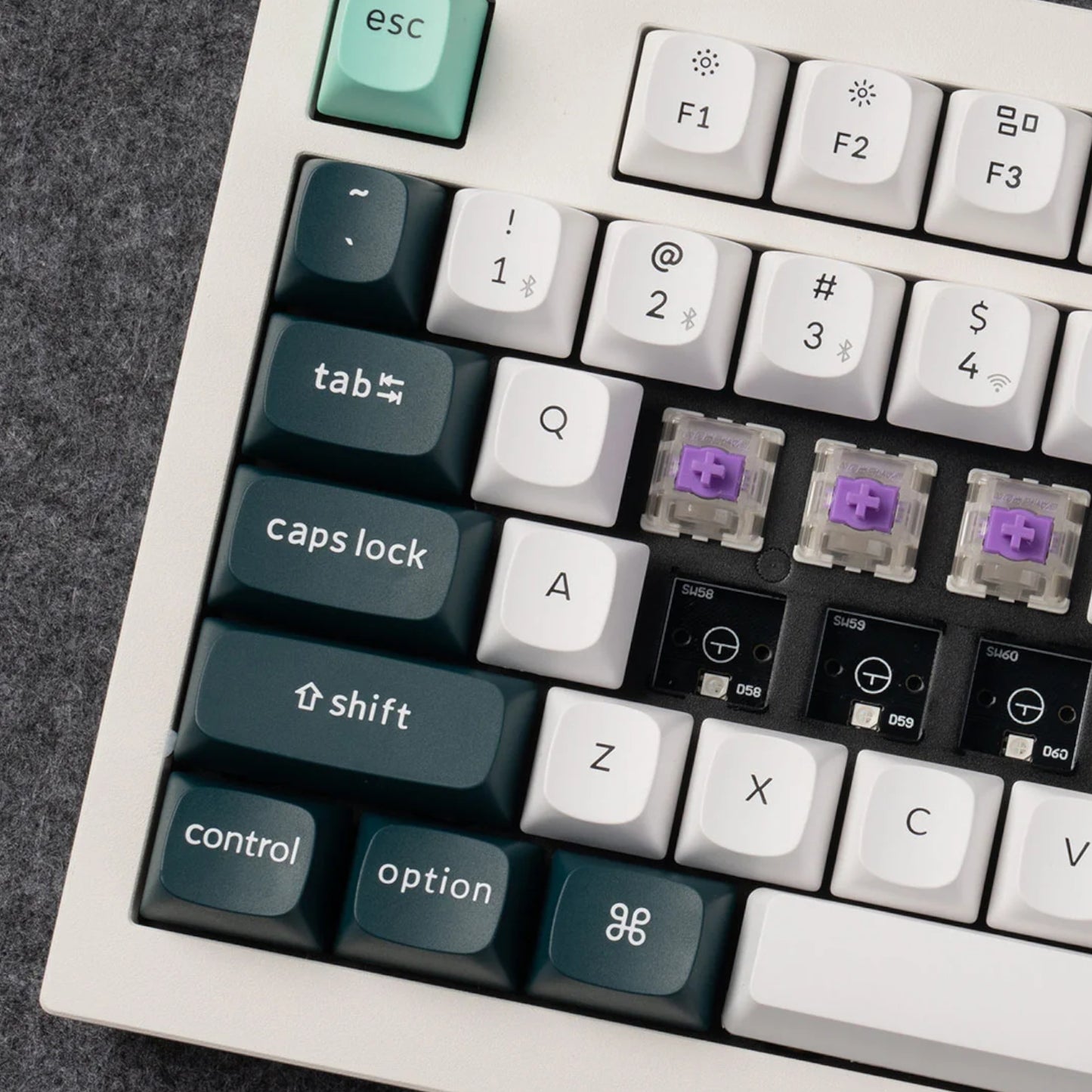Keychron Q3 He Qmk 80% Wireless Custom Mechanical Keyboard (nebula Switch) Shell White image 5