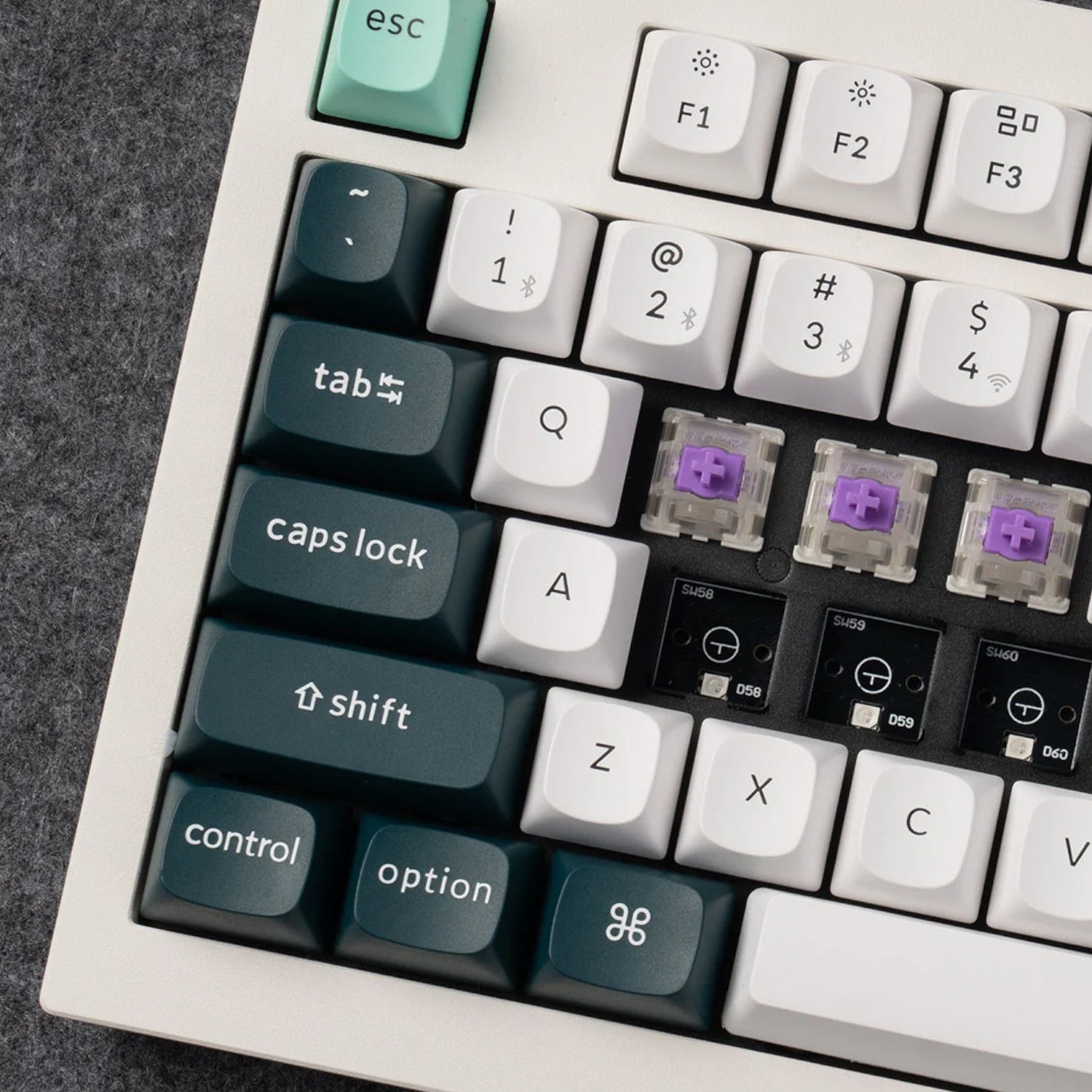 Keychron Q3 He Qmk 80% Wireless Custom Mechanical Keyboard (nebula Switch) Shell White image 5