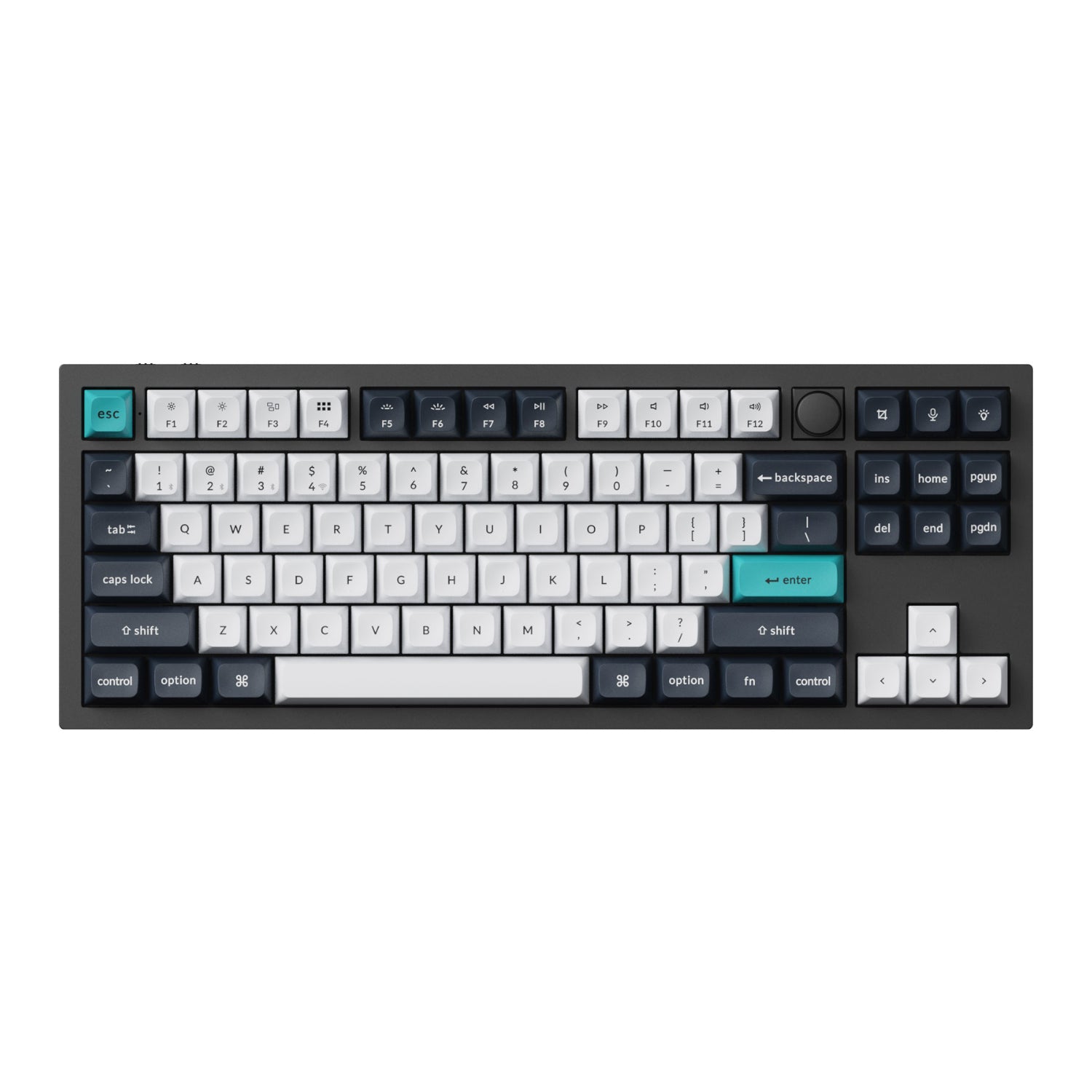 Keychron Q3 Max 80% Full Assembled Knob Red Switch Hot-Swap Gateron Jupiter RGB Wireless Keyboard Black image 2