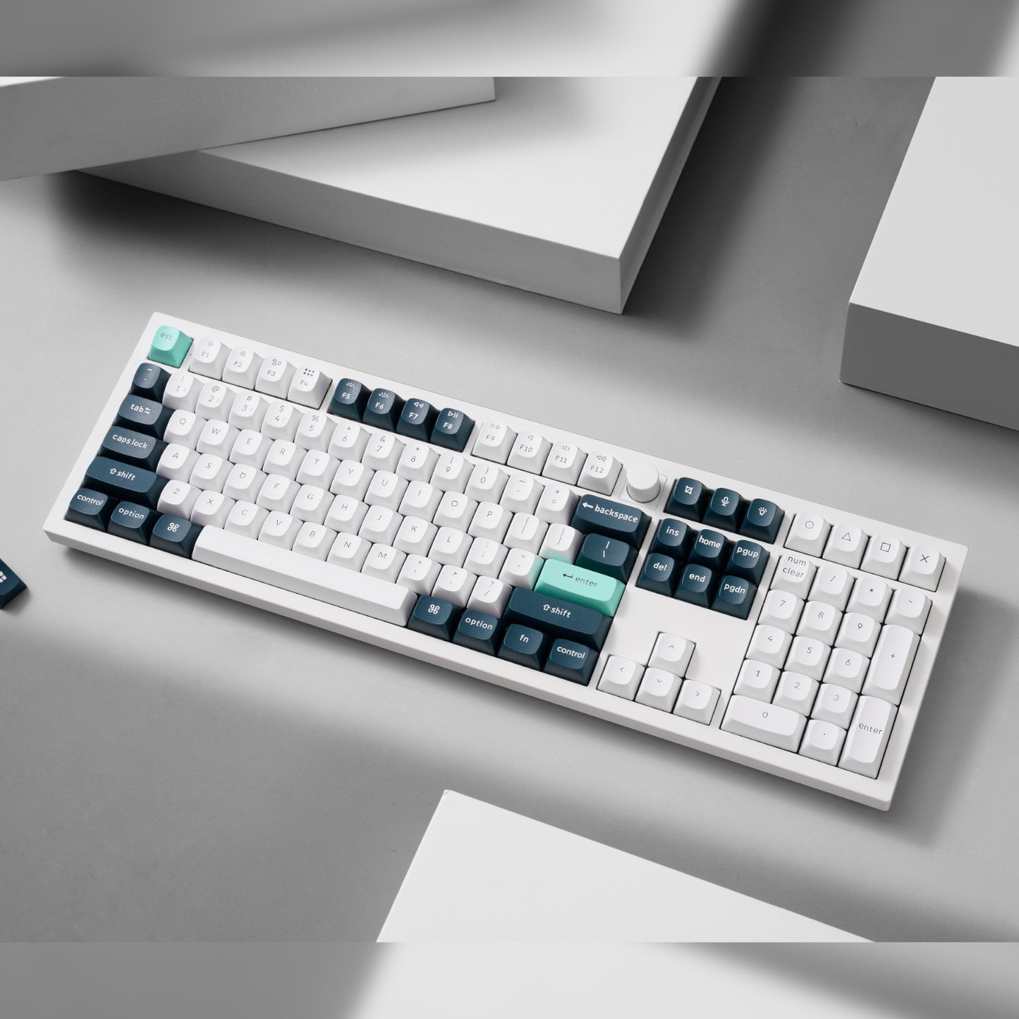 Keychron Q6 He Qmk Full-Size Wireless Custom Mechanical Keyboard (nebula Switch) – Shell White image 3