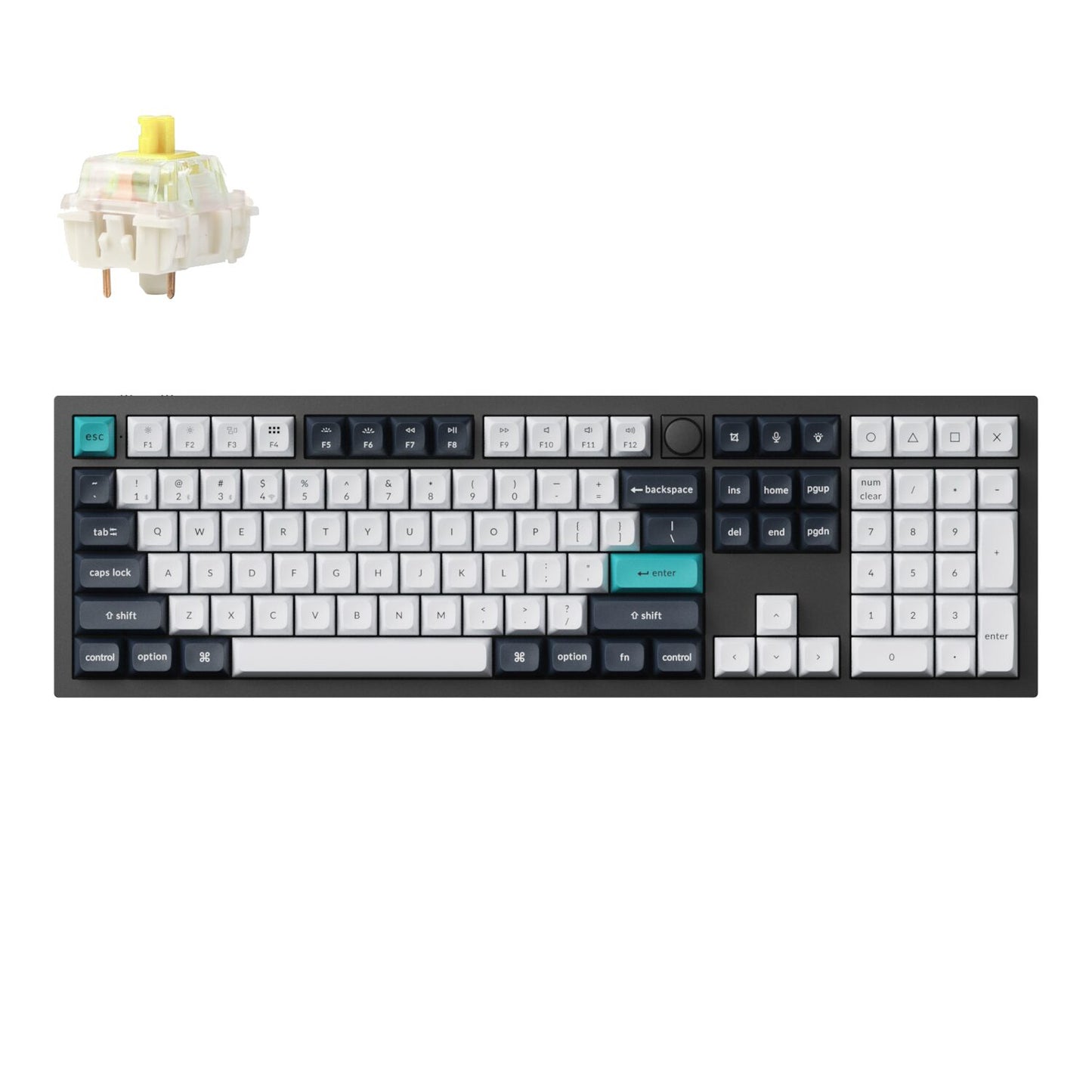 Keychron Q6 Max Qmk/Via Wireless Mechanical Keyboard (full-Size, Gateron Jupiter Banana)