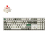 Keychron Q6 Max Qmk/Via Wireless Custom Mechanical Keyboard Ksa Gateron Red Jupiter Switches Shell White