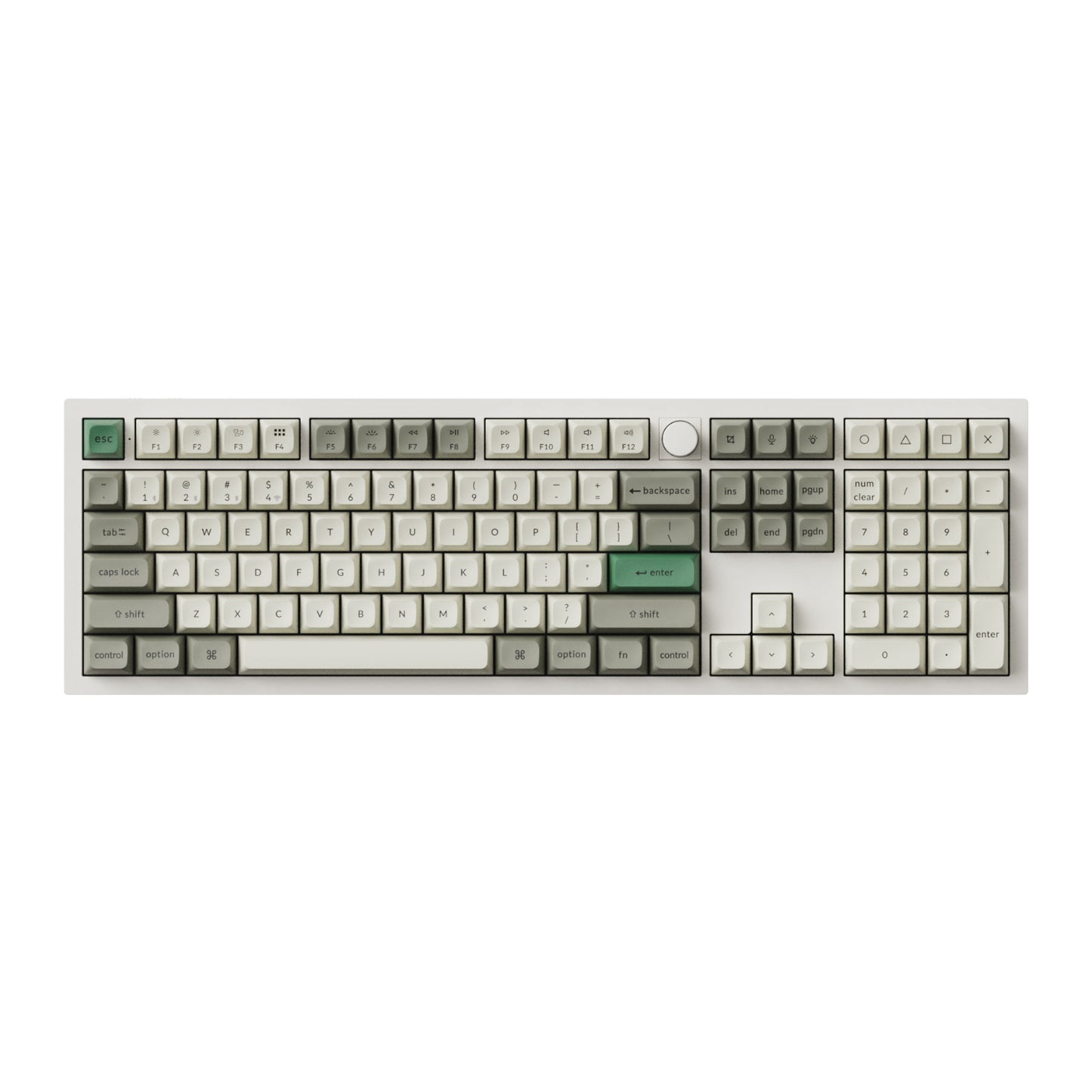 Keychron Q6 Max Qmk/Via Wireless Custom Mechanical Keyboard Ksa Gateron Red Jupiter Switches Shell White image 2
