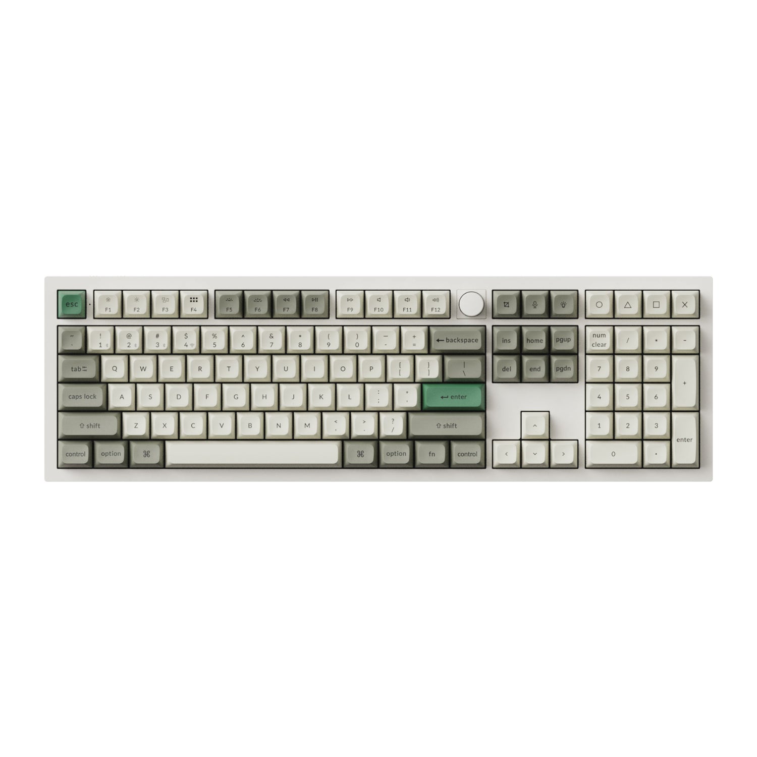 Keychron Q6 Max Qmk/Via Wireless Custom Mechanical Keyboard Ksa Gateron Red Jupiter Switches Shell White image 2