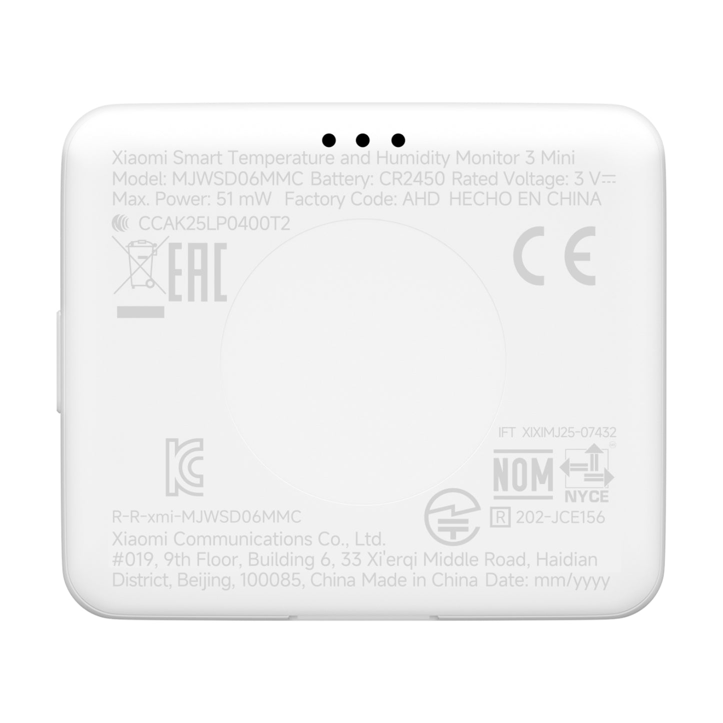 Xiaomi Smart Temperature And Humidity Monitor 3 Mini image 4