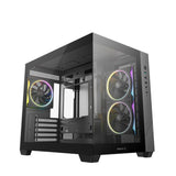 Deepcool CG330 3F Panoramic Dual-Chamber Micro-Atx Gaming Chassis Black