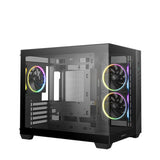 Deepcool CG330 3F Panoramic Dual-Chamber Micro-Atx Gaming Chassis Black image 2