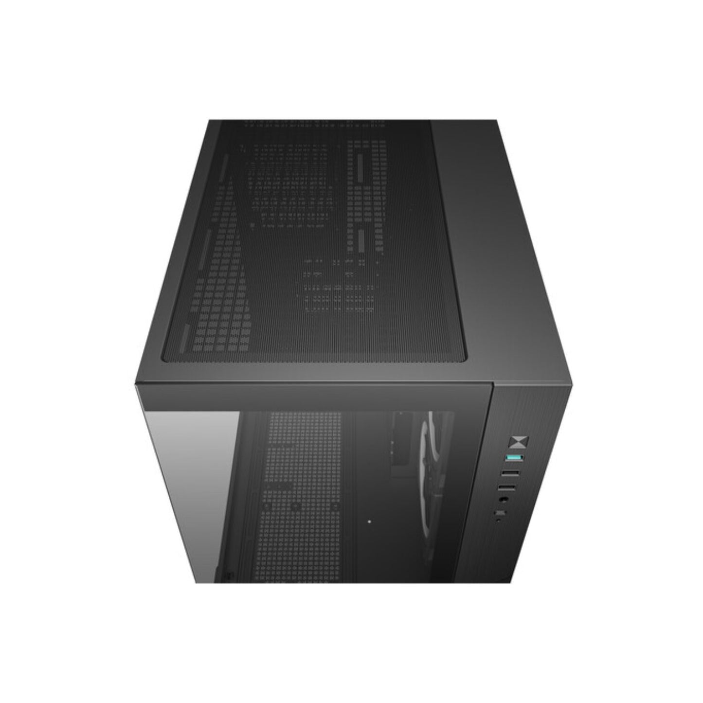 Deepcool CG330 3F Panoramic Dual-Chamber Micro-Atx Gaming Chassis Black image 5