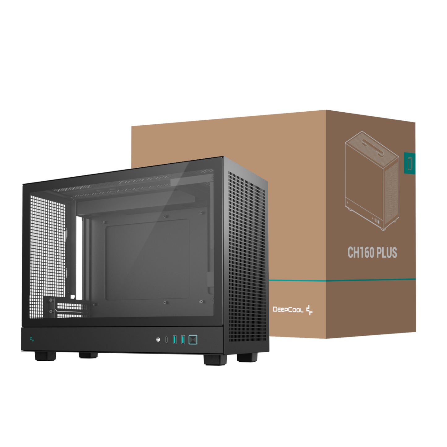 Deepcool CH160 Plus Micro-Atx Chassis Black
