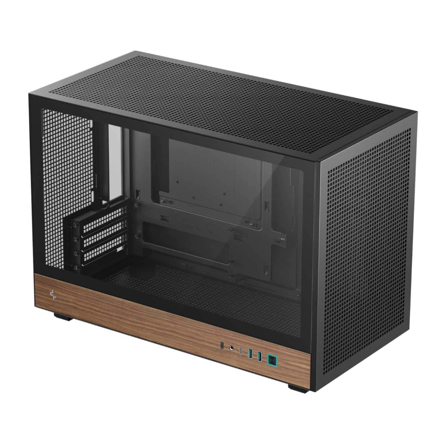 Deepcool CH260 Wood MATX Gaming Chassis Black image 4