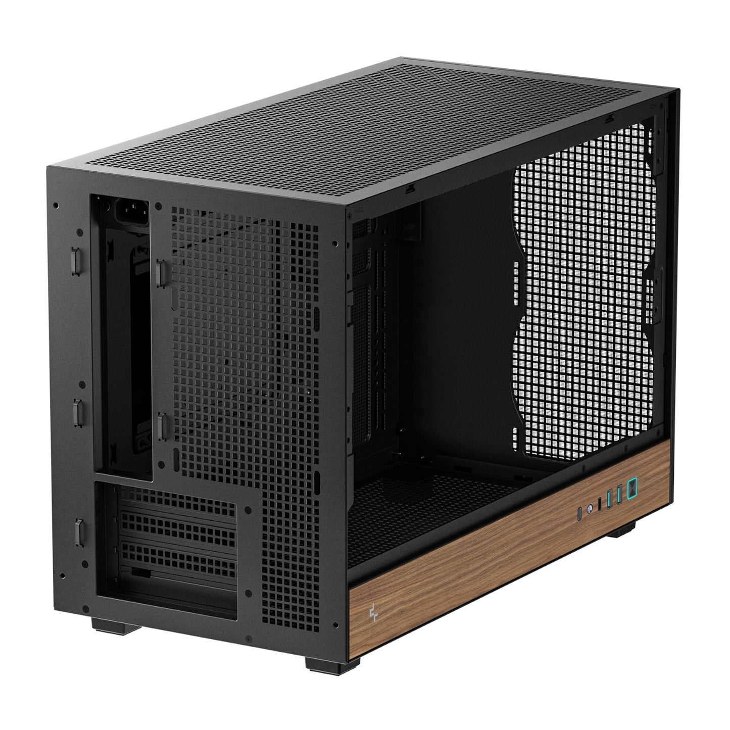 Deepcool CH260 Wood MATX Gaming Chassis Black image 5