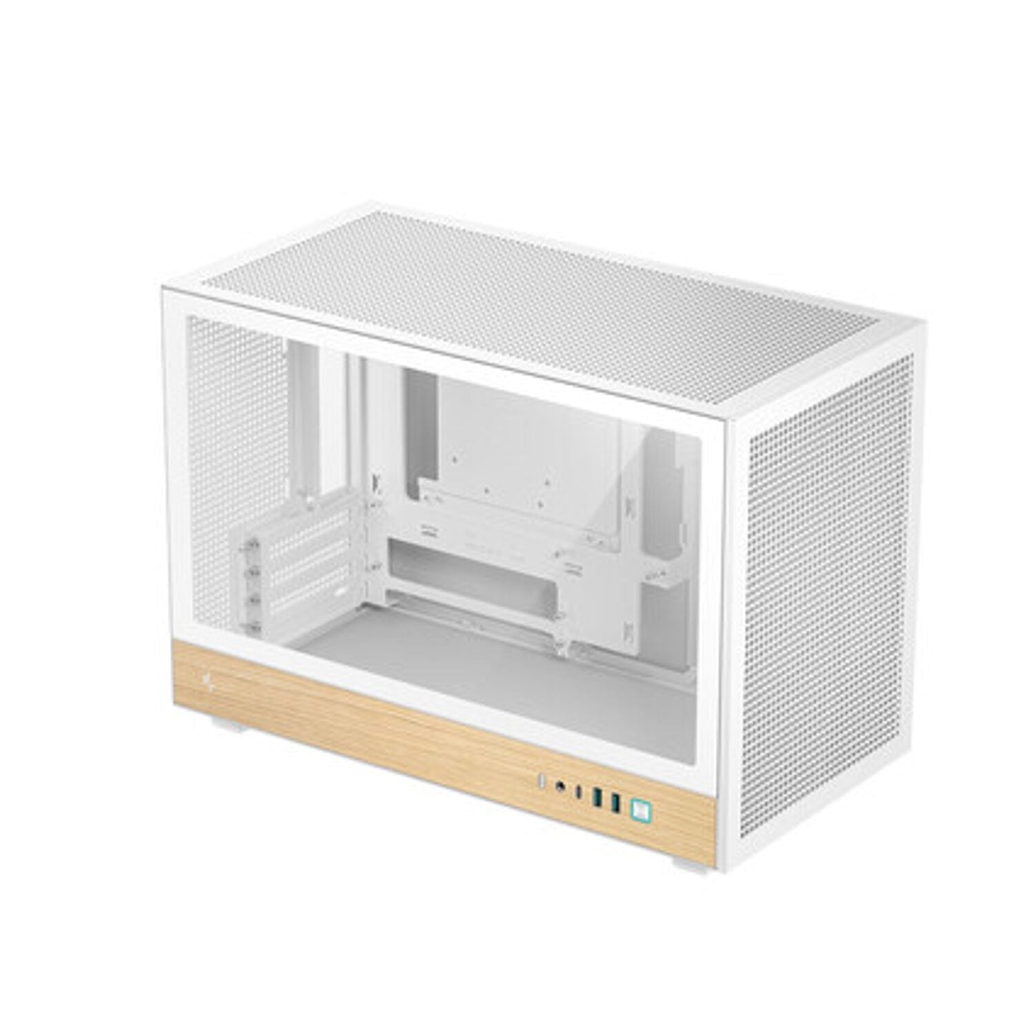Deepcool CH260 Wood MATX Gaming Chassis White image 3