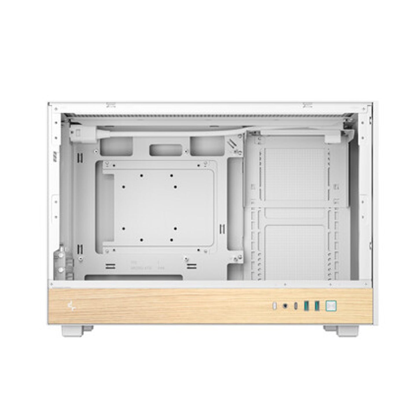 Deepcool CH260 Wood MATX Gaming Chassis White image 4