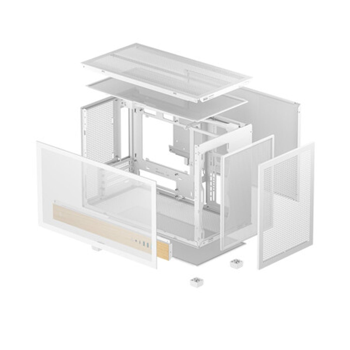 Deepcool CH260 Wood MATX Gaming Chassis White image 6