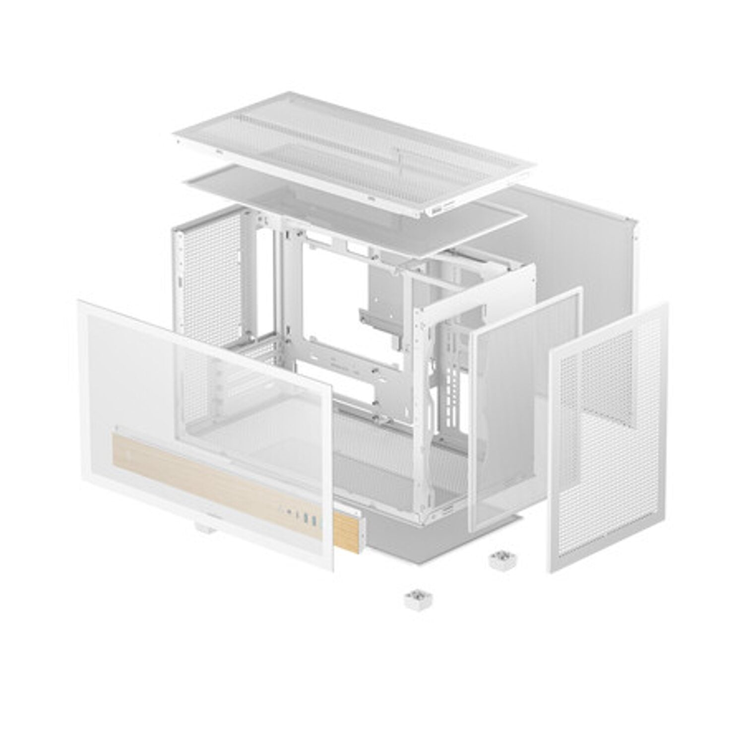 Deepcool CH260 Wood MATX Gaming Chassis White image 6