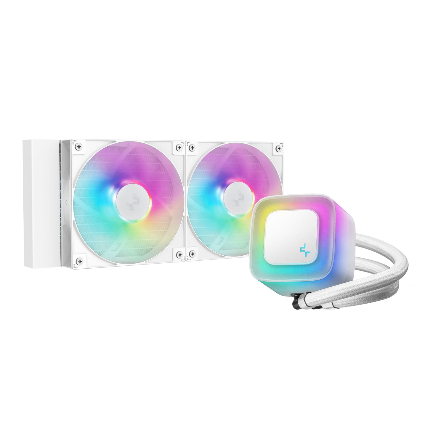 Deepcool LE240 V2 240MM ARGB Aio CPU Liquid Cooler White image 2