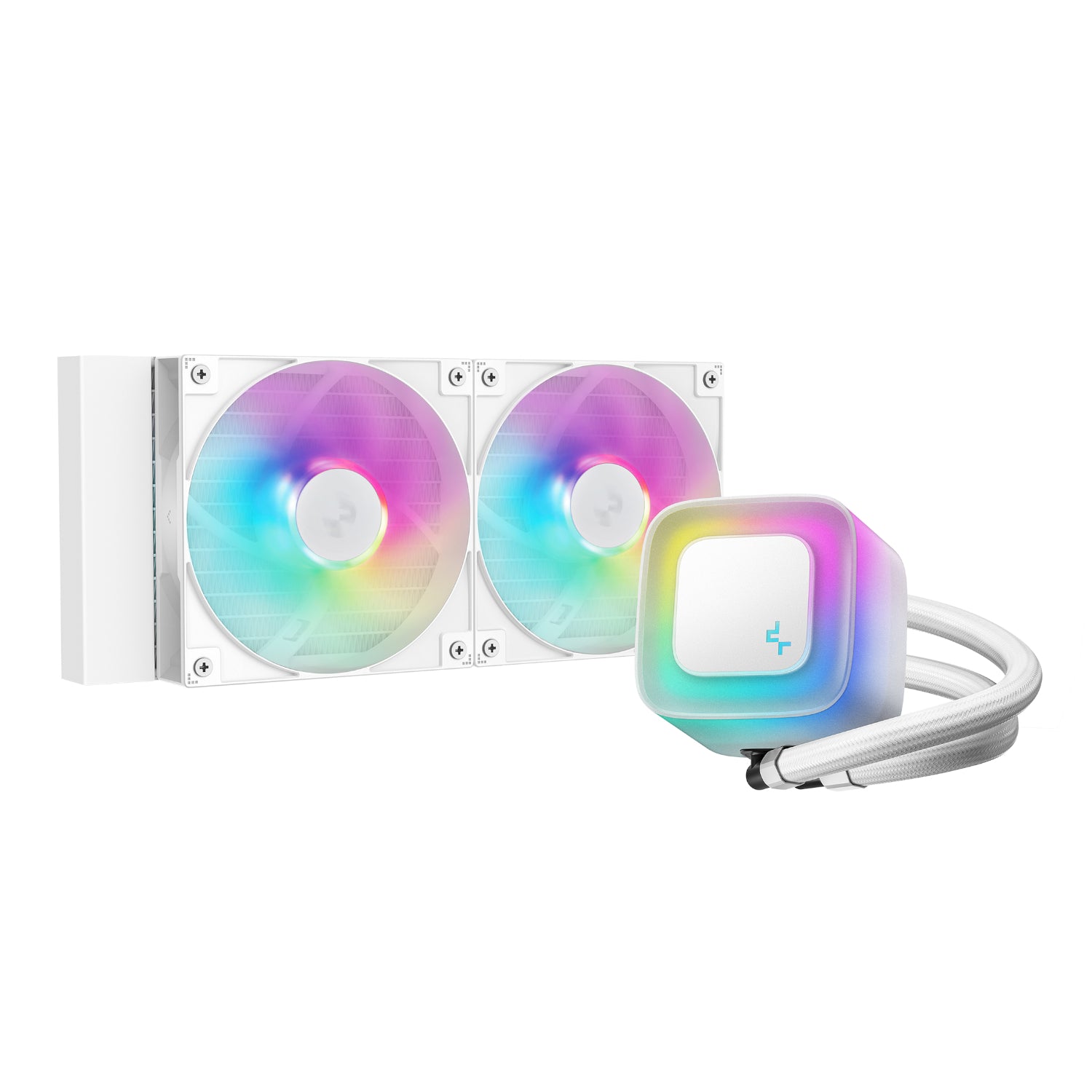 Deepcool LE240 V2 240MM ARGB Aio CPU Liquid Cooler White image 2
