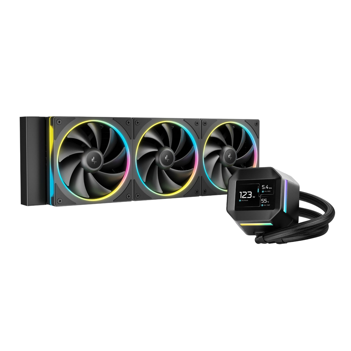 Deepcool LM360 ARGB 360MM Aio CPU Liquid Cooler Black image 2
