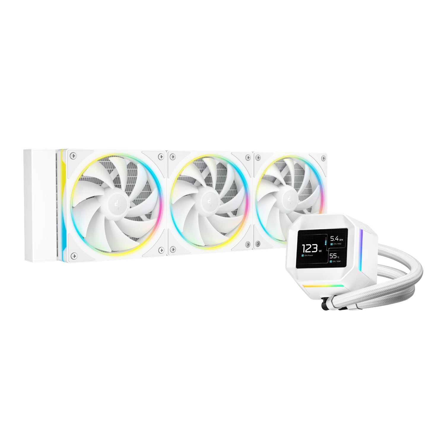 Deepcool LM360 ARGB 360MM Aio CPU Liquid Cooler White image 2
