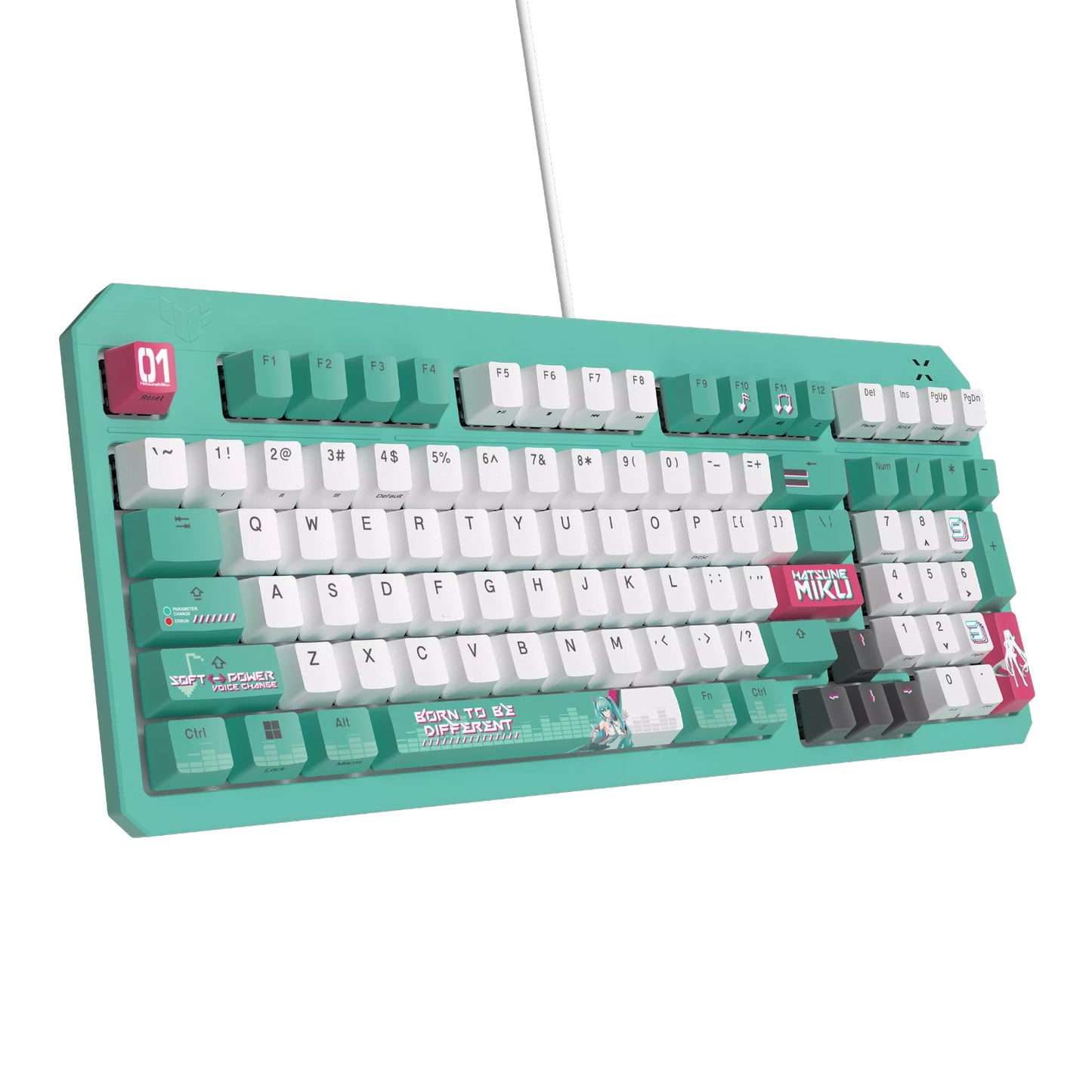 Asus Tuf Gaming K3 Gen II Gaming Keyboard Hatsune Miku Edition image 3