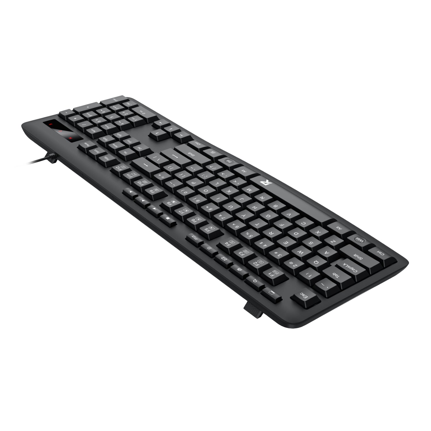 Redragon BK-7366 Full-Size Ergonomic Wired Membrane Office Keyboard Black image 4